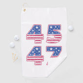 Serviette De Golf Donald Trump 45-47 (En situation)