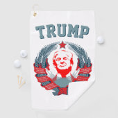 Serviette De Golf Donald Trump Emblème soviétique (En situation)