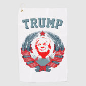 Serviette De Golf Donald Trump Emblème soviétique (Devant)