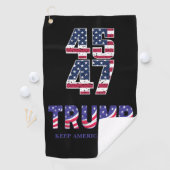 Serviette De Golf Donald Trump Garder l'Amérique grande montre cadea (En situation)