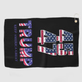 Serviette De Golf Donald Trump Garder l'Amérique grande montre cadea (Horizontal)