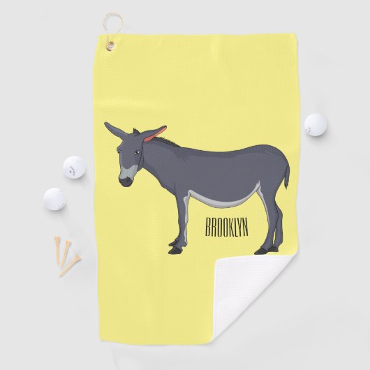 Serviette De Golf Donkey cartoon (En situation)