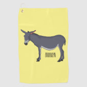 Serviette De Golf Donkey cartoon (Devant)