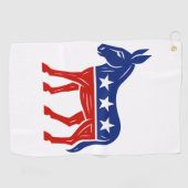 Serviette De Golf Donkey démocrate (Horizontal)