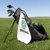Serviette De Golf Donut Disturb fun (Vert)