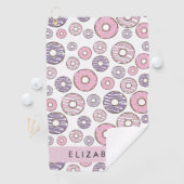 Serviette De Golf Donuts Roses, Donuts Violets, Saupoudrages, Votre  (En situation)