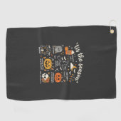 Serviette De Golf Doodle de Halloween C'est la saison design sorcièr (Horizontal)