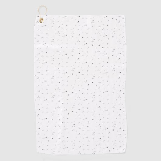 Serviette De Golf Dot Design Ten (Devant)