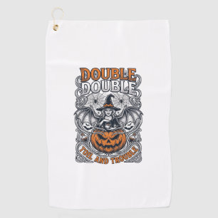 Serviette De Golf Double peine Malheur Sorcière Citrouille Halloween