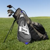 Serviette De Golf Double Yin Yang Spiral par Kenneth Yoncich (Vert)