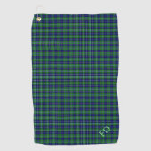 Serviette De Golf Douglas Tartan officiel avec monogramme / initiale (Devant)