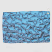 Serviette De Golf Doux gouttes de pluie sur verre bleu (Horizontal)
