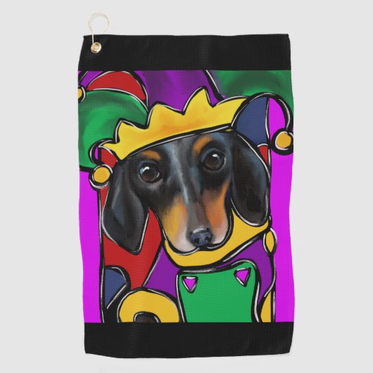 SERVIETTE DE GOLF DOXIE MARDI GRAS (Devant)