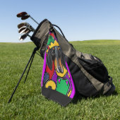 SERVIETTE DE GOLF DOXIE MARDI GRAS (Vert)