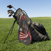 Serviette De Golf Doxie noire et bronze (Vert)