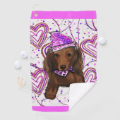 SERVIETTE DE GOLF DOXIE ROUX AUX CHEVEUX LONGS          (En situation)