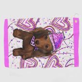 SERVIETTE DE GOLF DOXIE ROUX AUX CHEVEUX LONGS          (Horizontal)