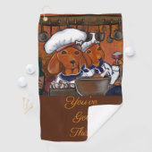 SERVIETTE DE GOLF DOXIES DE CHEF (En situation)