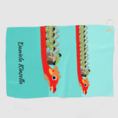 Serviette De Golf Dragon Boat Racing (Horizontal)