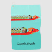 Serviette De Golf Dragon Boat Racing (Devant)