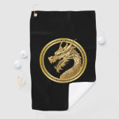 Serviette De Golf Dragon d'or (En situation)