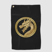 Serviette De Golf Dragon d'or (Devant)