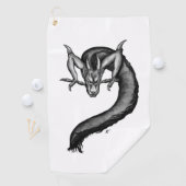 Serviette De Golf Dragon en style tatouage (En situation)