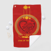 Serviette De Golf Dragon Heart, Année du Dragon (En situation)