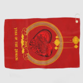 Serviette De Golf Dragon Heart, Année du Dragon (Horizontal)