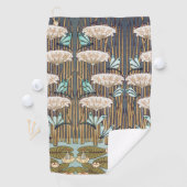 Serviette De Golf Dragonflies Water Lilies Marais Art Nouveau (En situation)
