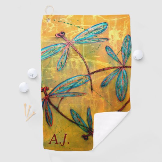 Serviette De Golf Dragonfly Haze (En situation)