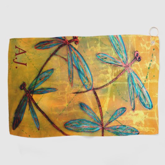 Serviette De Golf Dragonfly Haze (Horizontal)