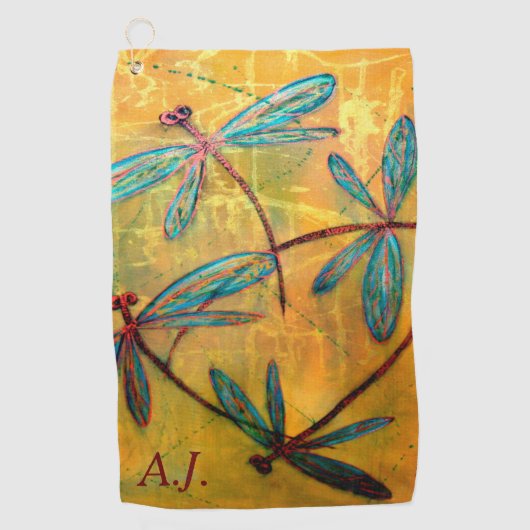 Serviette De Golf Dragonfly Haze (Devant)