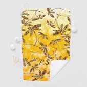 Serviette de golf Dragonfly Sunshine (En situation)