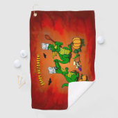 Serviette De Golf Dragons - Joyeux Halloween ! Aujourd'hui je vais c (En situation)