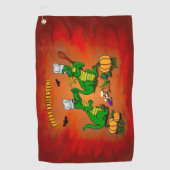 Serviette De Golf Dragons - Joyeux Halloween ! Aujourd'hui je vais c (Devant)