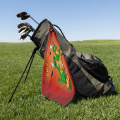 Serviette De Golf Dragons - Joyeux Halloween ! Aujourd'hui je vais c (Vert)