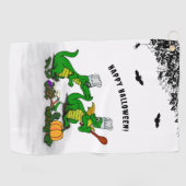 Serviette De Golf Dragons - Joyeux Halloween ! Aujourd'hui je vais c (Horizontal)