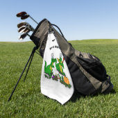 Serviette De Golf Dragons - Joyeux Halloween ! Aujourd'hui je vais c (Vert)