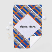 Serviette De Golf Drapeau Aaland et Ålander Carrelé Personnalisé (En situation)