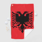 Serviette De Golf Drapeau albanais (En situation)