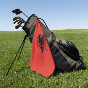 Serviette De Golf Drapeau albanais