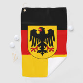 Serviette De Golf Drapeau allemand (En situation)