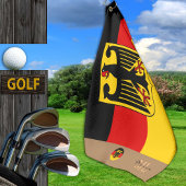 Serviette De Golf Drapeau allemand, Allemagne, monogrammed Golf Deut