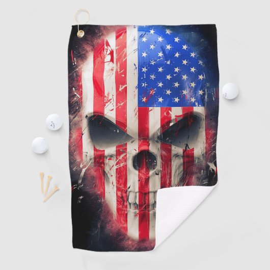 Serviette De Golf Drapeau américain (En situation)