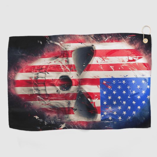 Serviette De Golf Drapeau américain (Horizontal)