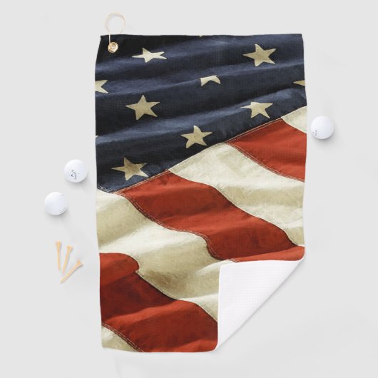 Serviette De Golf Drapeau américain (En situation)