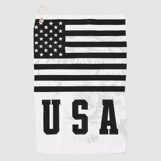 Serviette de golf drapeau américain (Devant)