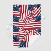 Serviette De Golf Drapeau américain 2412 (En situation)