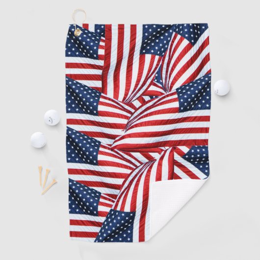 Serviette De Golf Drapeau américain 2412 (En situation)